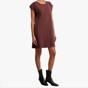 Z Supply Routine Shift Mini Dress In Sandalwood, Size XS